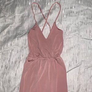 💗 Blush Pink Long Wrap Dress - Hottie